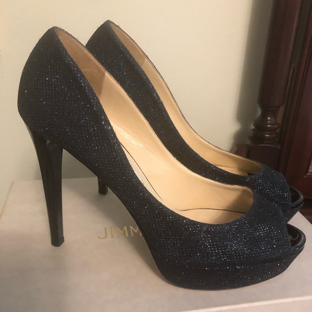 4” Navy Blue Jimmy Choo Stilettos
